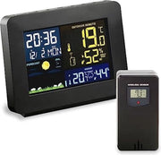 Sensore esterno di condizioni climatiche wireless - Stazione meteorologica con sensore esterno - Nero