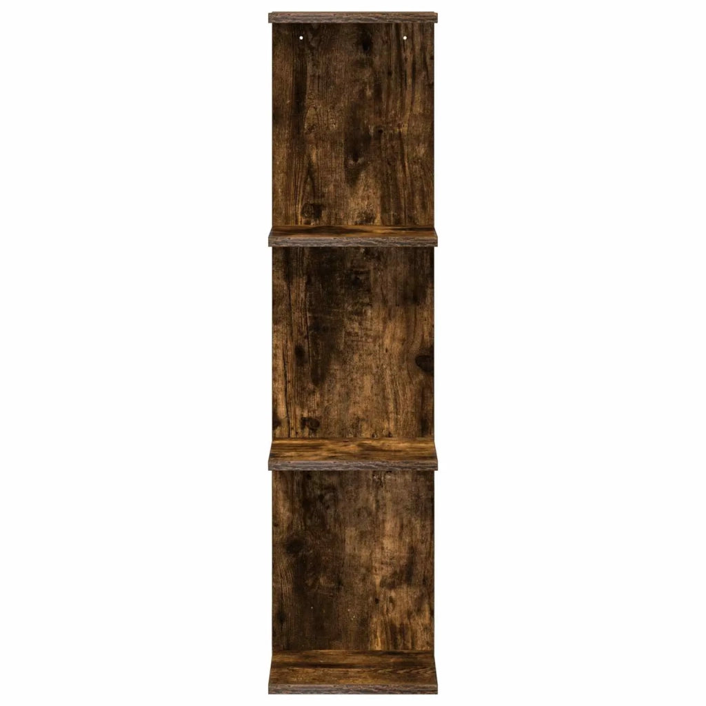 Scaffale da parete 2 pcs Rovere Fumo 22 x 15 x 100 cm 8012445