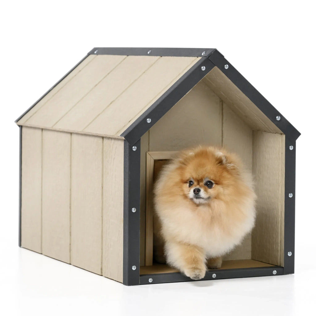 Cuccia per cani in legno LP SmartSide - 48 x 74 x H58 cm, Taglia S - TIMBELA M970-1