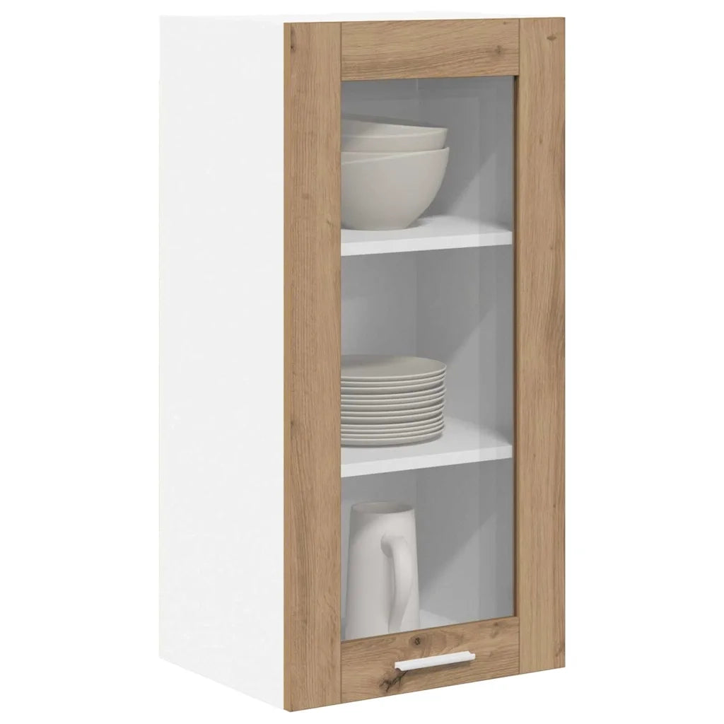 Armadio pensile con porta Rovere artigianale 40 x 31 x 80 cm 884312