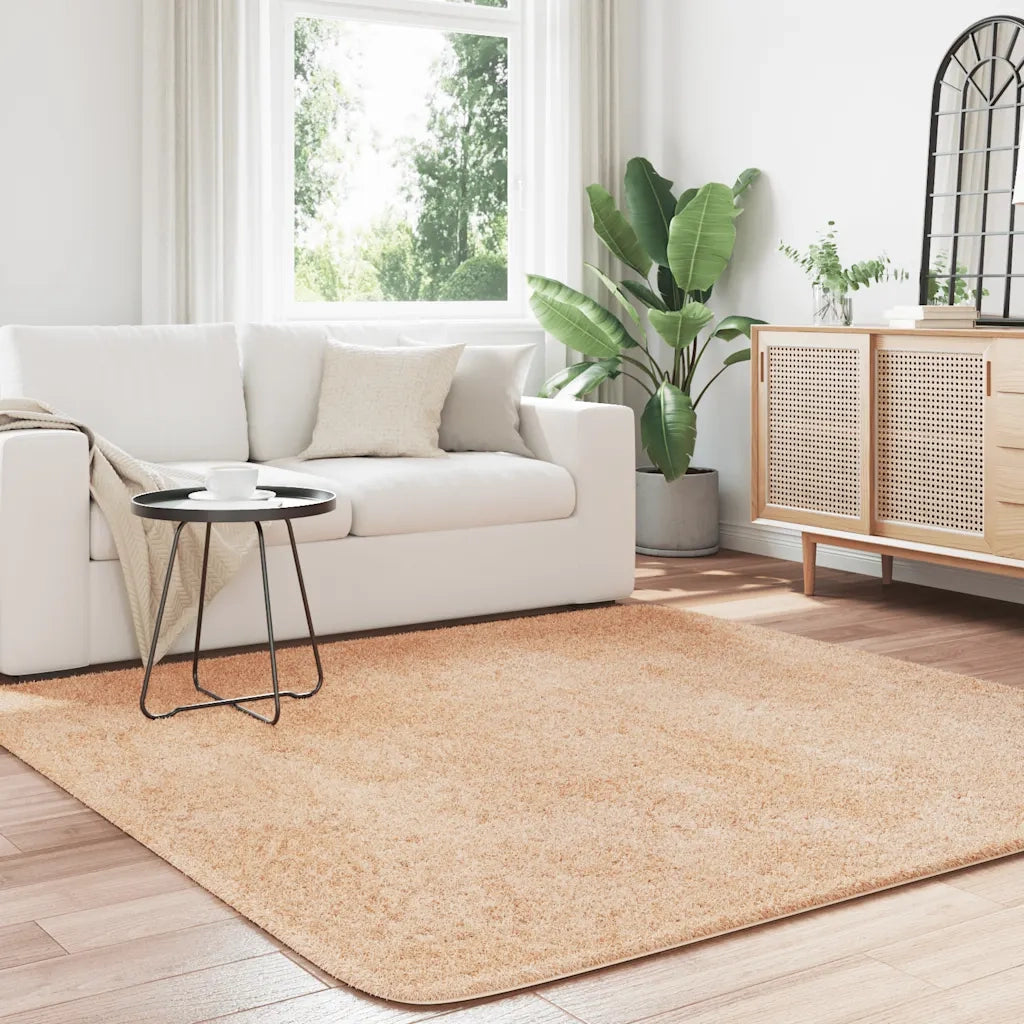 Tappeto del soggiorno | Tappeto Shaggy a Pelo Lungo NAVARRA Beige 200x200 cm poliestere