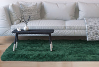 AIO FACTORY 80x120 cm TAPPETO PELOSO ANTISCIVOLO Tappeto morbido verde