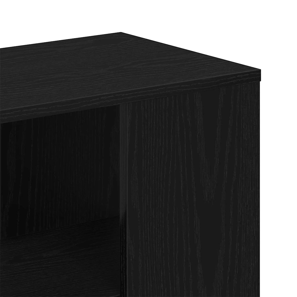 Credenza Rovere Nero 60 x 30 x 50 cm Legno multistrato 862606