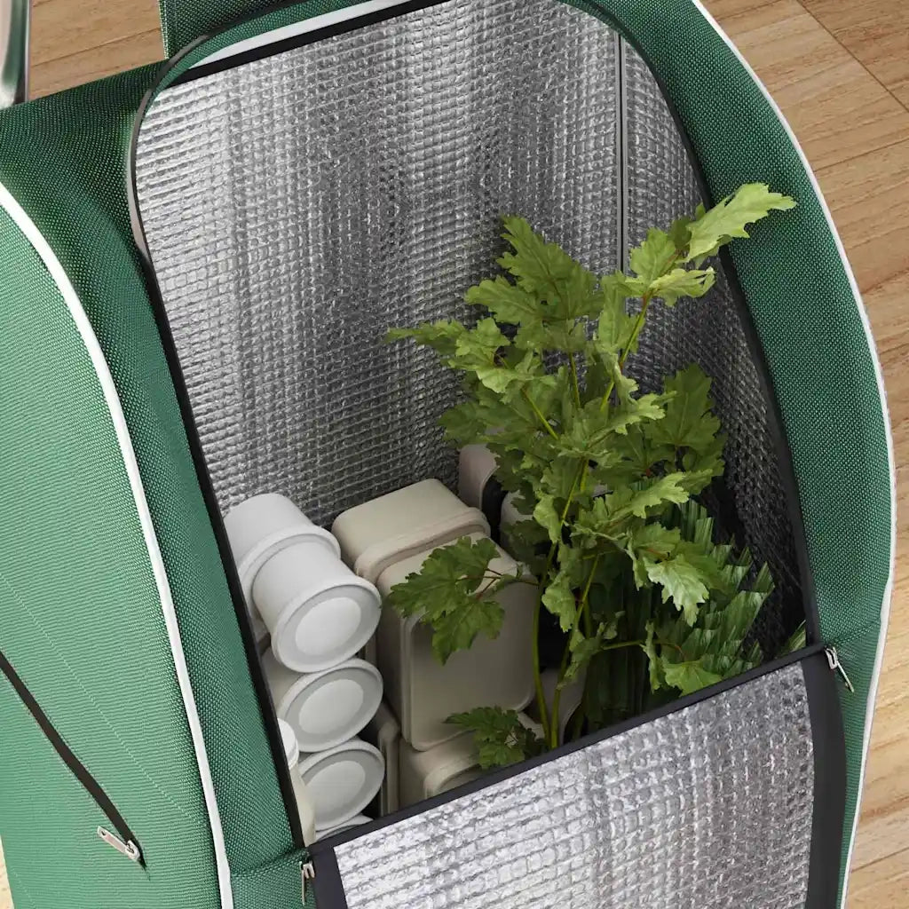 Carrello della spesa Verde 39,5 x 33 x 93 cm Tessuto Oxford 42002340