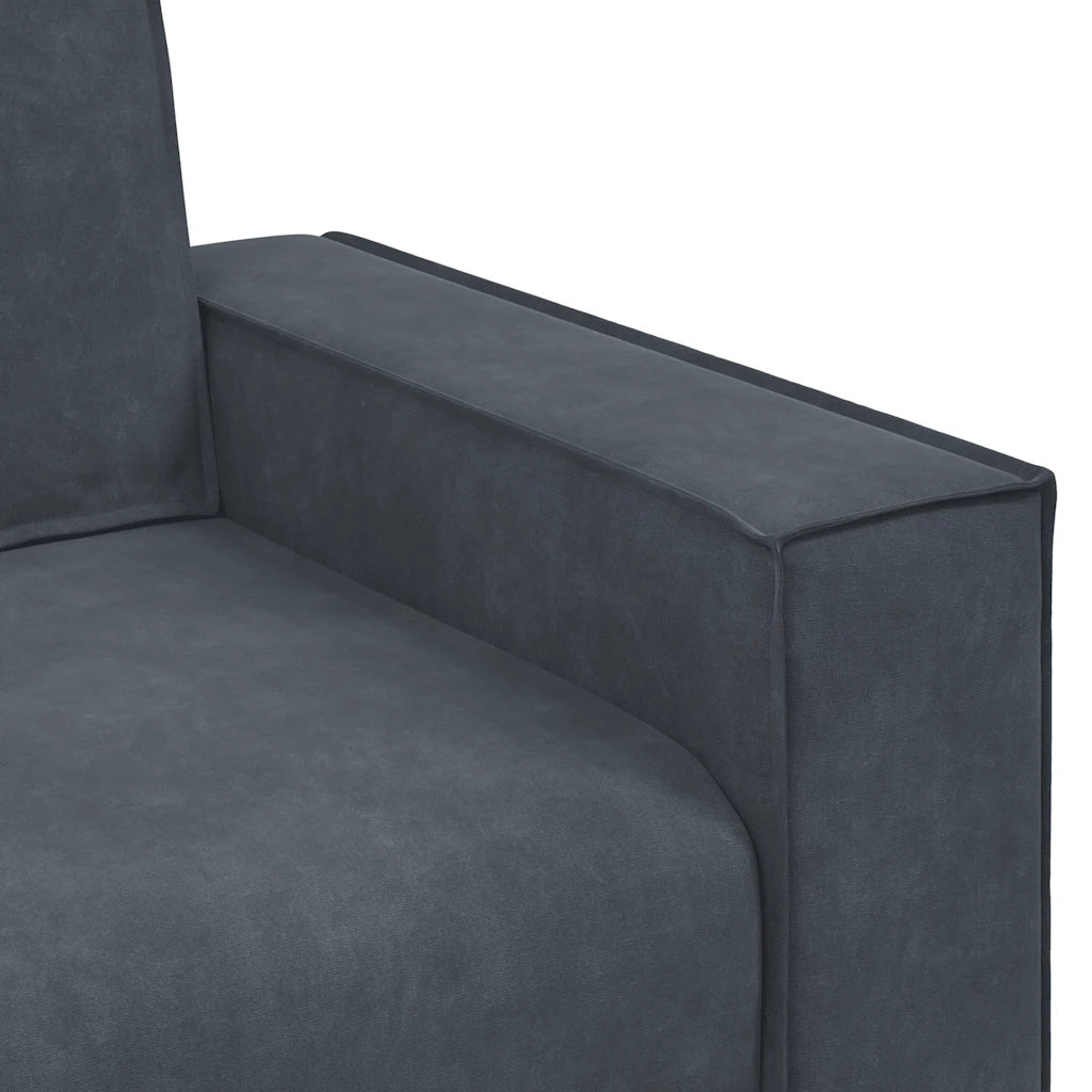 Divano | Divano da soggiorno | Sofa a 2 Posti grigio scuro 160x78x84 cm in Velluto