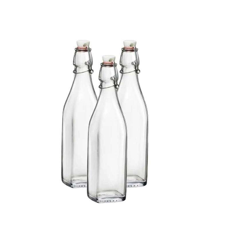 MAURY'S SET 3 BOTTIGLIE SWING BOTTIGLIA IN VETRO CON CAPIENZA DA 0,50 LT