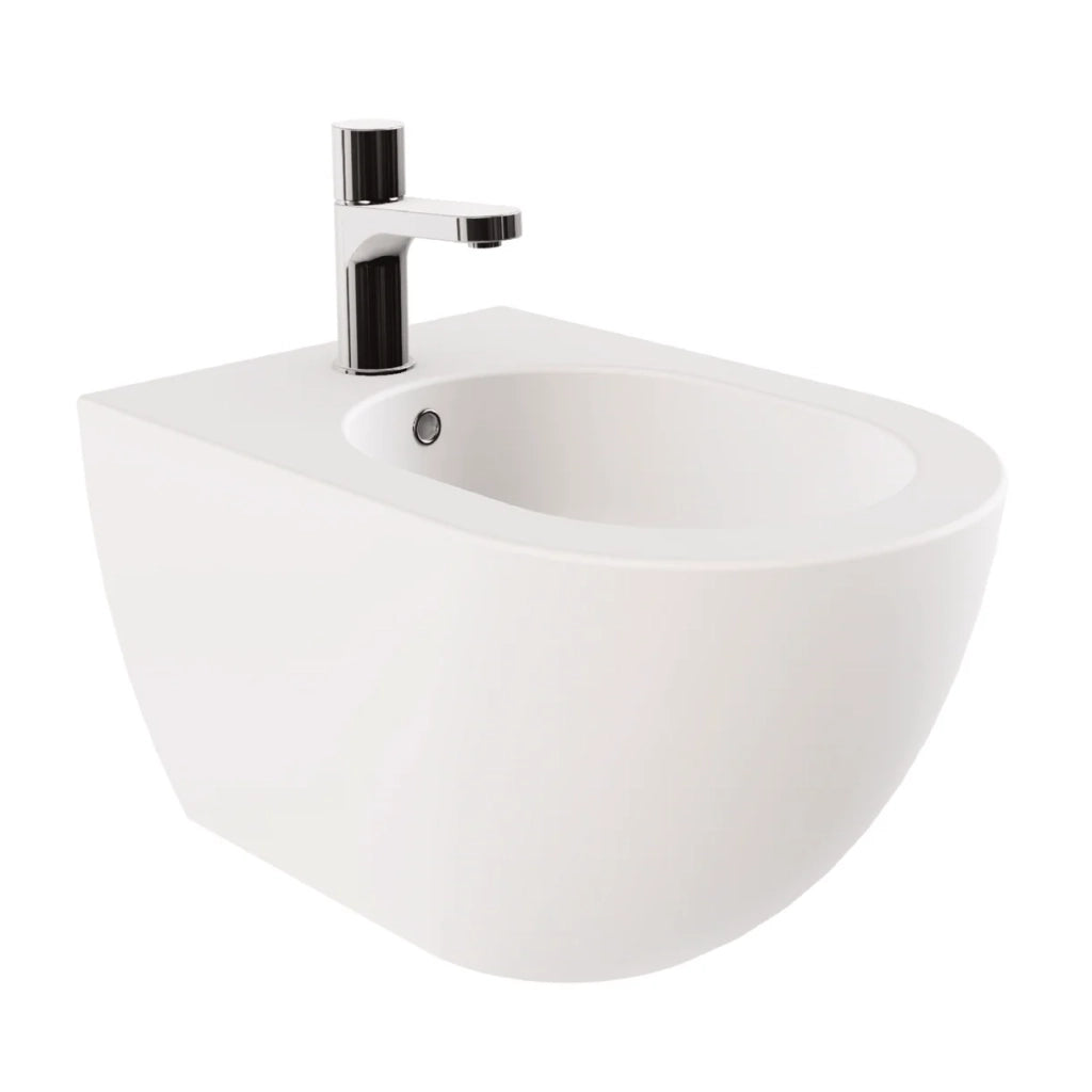 Bidet Sospeso Azzurra Ceramica "Comoda" Bianco Lucido