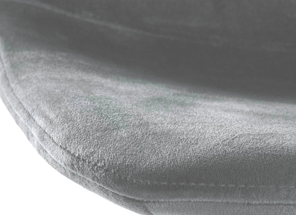 Sgabello Divo Velvet grigio,bianco