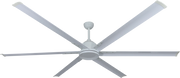 Vam Ventilatore da soffitto  industriale a risparmio energetico BIG bianco 210 cm con 6 pale in alluminio con telecomando 6 velocitÃ