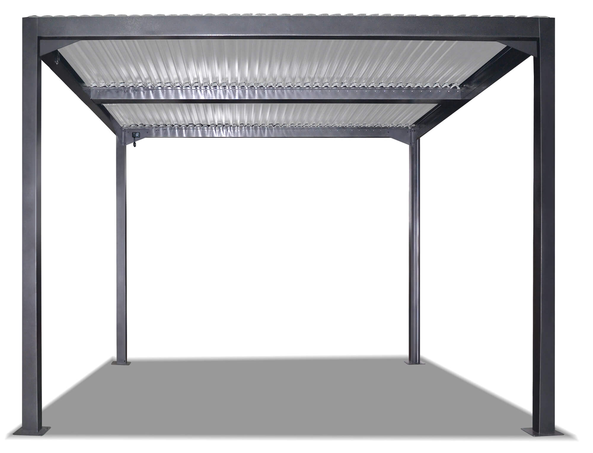 Pergola da Giardino 3x3m in Alluminio Antracite