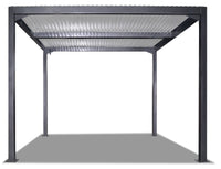 Pergola da Giardino 3x3m in Alluminio Antracite