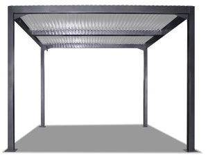 Pergola da Giardino 3x3m in Alluminio Antracite