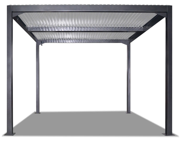 Pergola da Giardino 3x3m in Alluminio Antracite