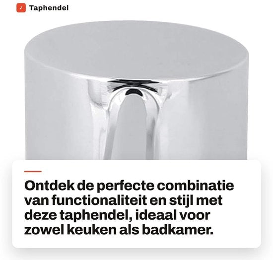 Hendel per rubinetti in acciaio inox - Maniglia ergonomica - Rubinetto a vite - Duraturo - Facile da installare - Maniglia per rubinetto