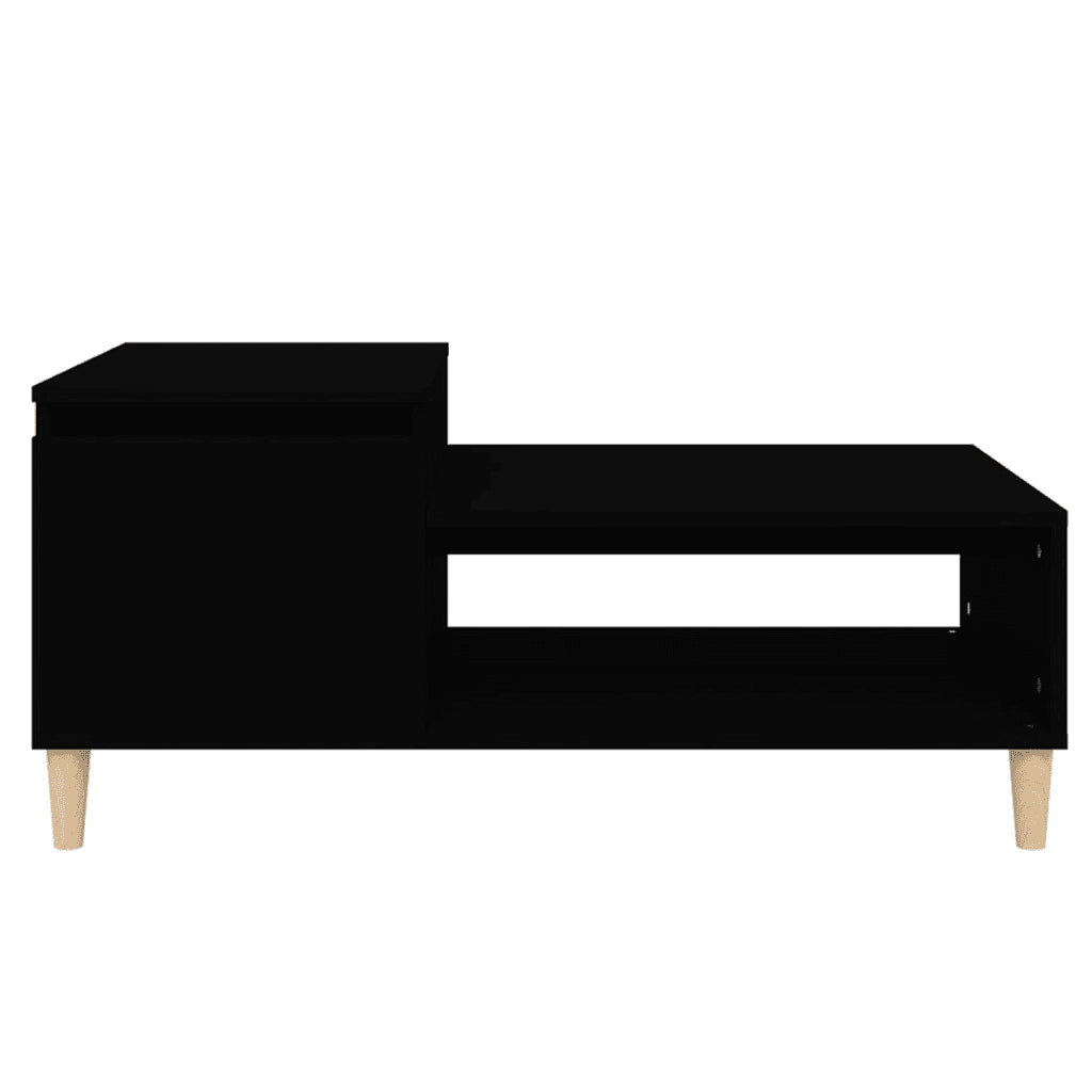 Tavolino da Salotto Nero 100x50x45 cm in Legno Multistrato cod mxl 26103