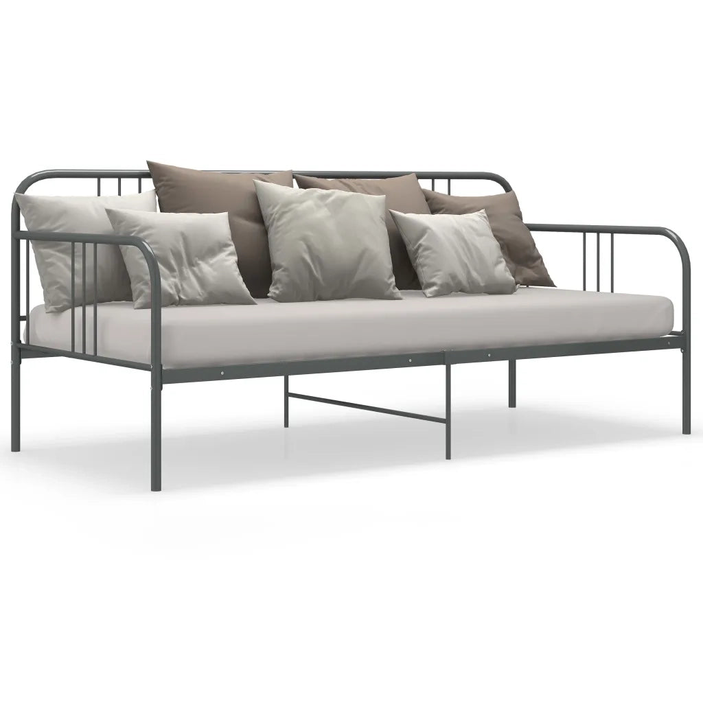 Divano letto-Sofa Letto-Daybed Grigio in Metallo 90x200 cm