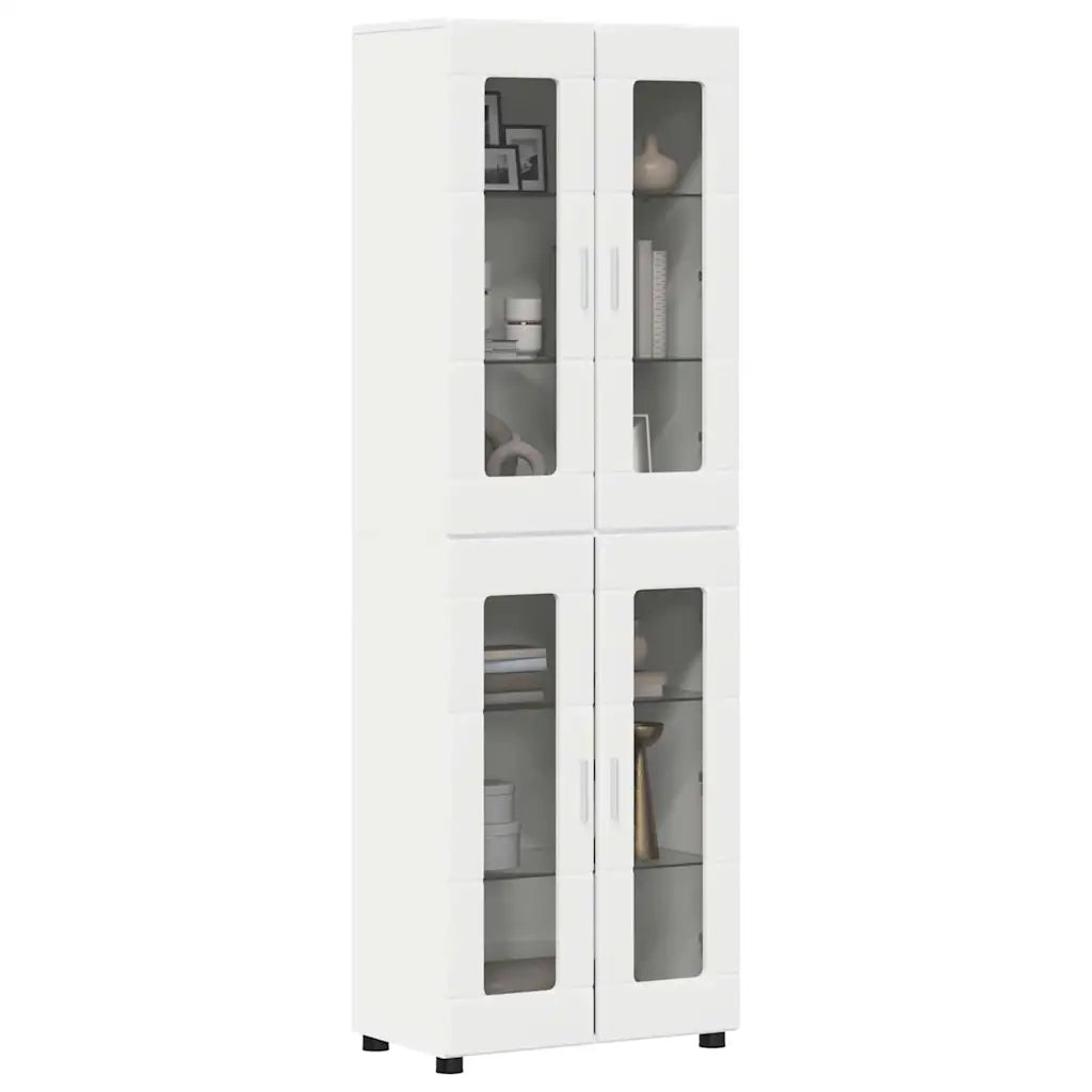 Credenza FLORIN Bianco 60 x 35 x 182 cm Legno multistrato
