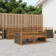 Set di divani da esterno 7 pz Naturale 3383467