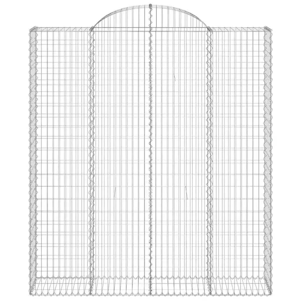 Cesti Gabbioni ad Arco 20 pz 200x50x220/240 cm Ferro Zincato