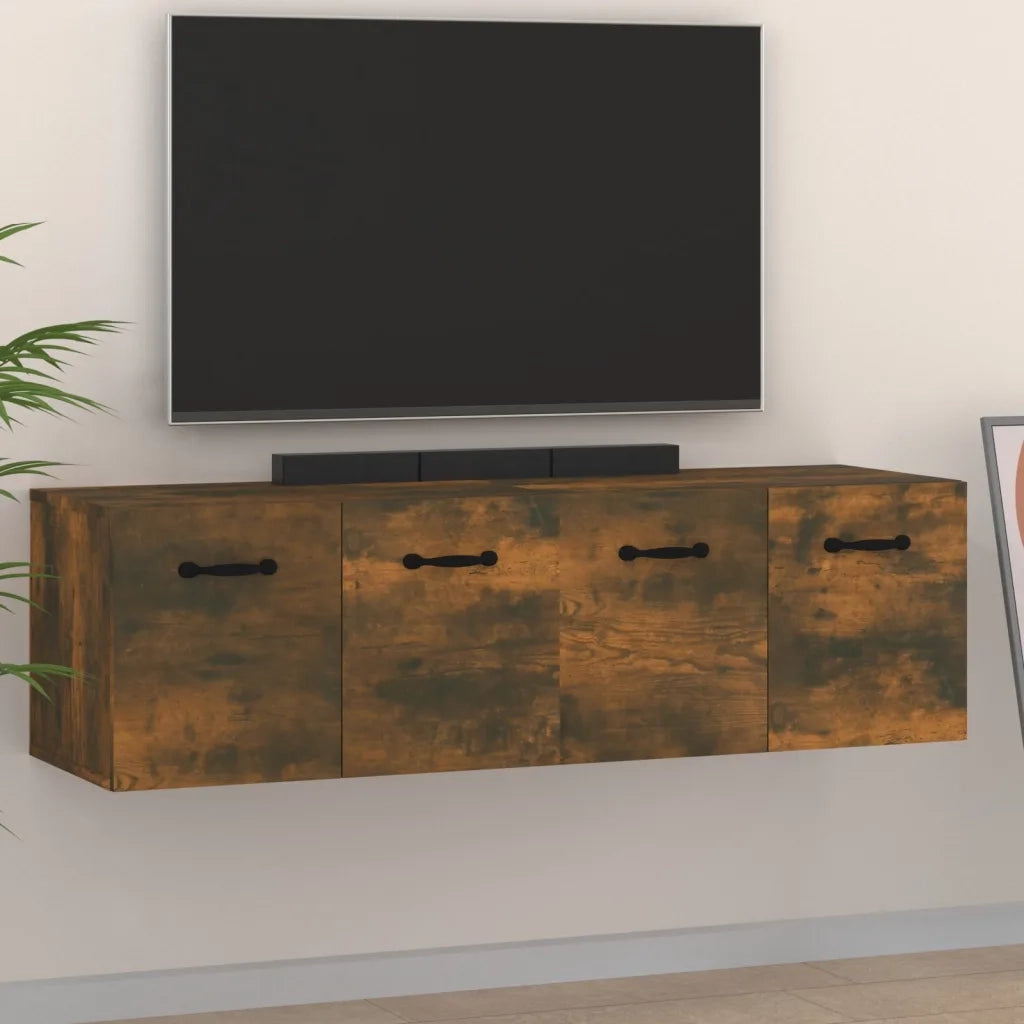 Mobili Parete 2 pz Rovere Fumo 80x35x36,5 cm Legno Multistrato 3115657