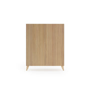 Scarpiera Herdasa effetto rovere dorato ante stampa doghe 109x90x27cm