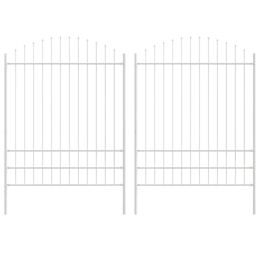 Recinzione per Giardino WOERDEN 2 pz 170 x 225 cm Bianco 3360141