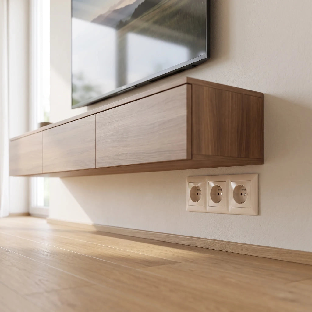 Placca Tripla Per Prese Oste Jnh015-3f Beige