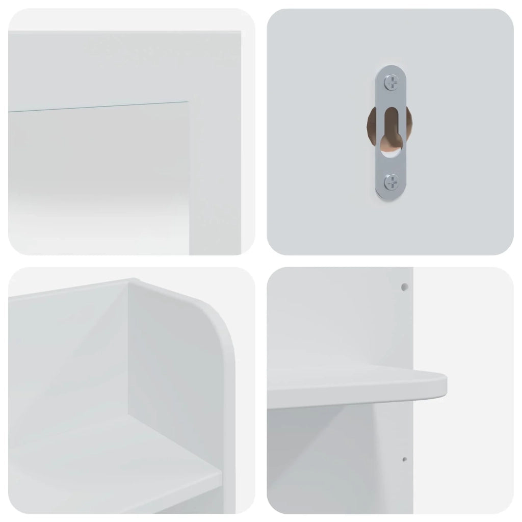 Set Tavolo da Trucco FAUSKE 3 pcs Bianco 76 x 50 x 143 cm 3438579