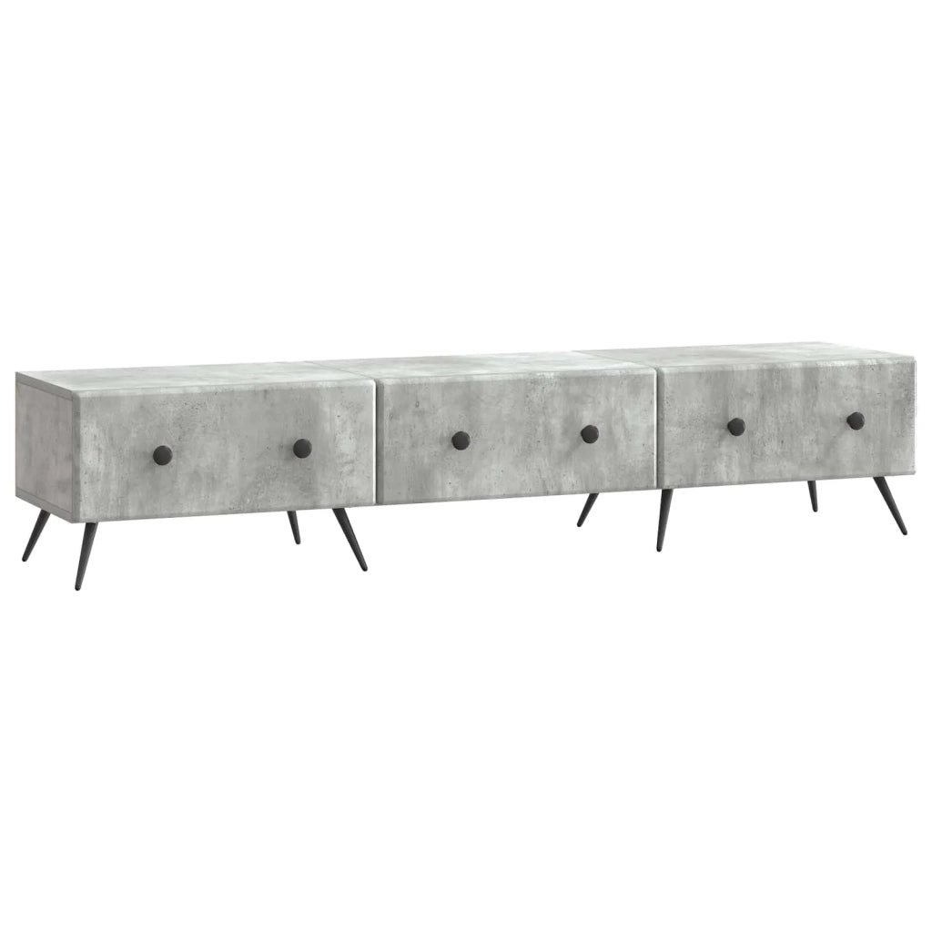 Mobile TV con cassetto Grigio Cemento 147 x 34,5 x 30 cm 895628