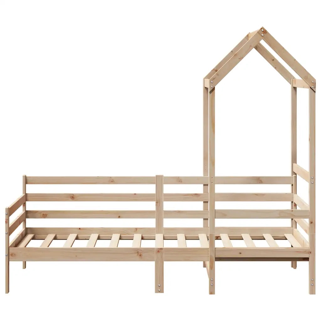 Dormeuse con Tetto 80x200 cm in Legno Massello di Pino 3282200