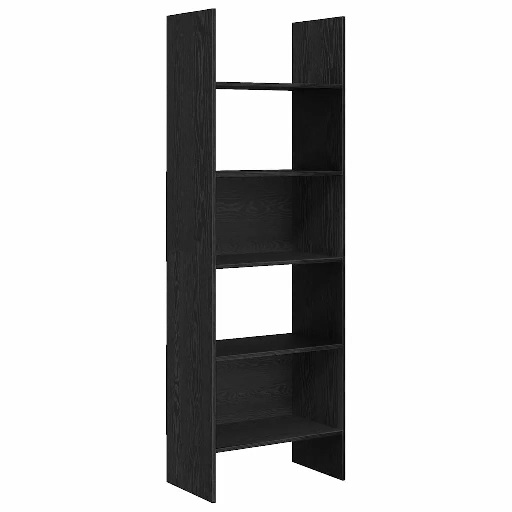Armadio per Libri Rovere Nero 60 x 35 x 180 cm 875023