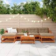 Set Lounge da Giardino 7 pcs Marrone Cerato