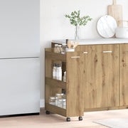 Armadietto in Legno Tecnico Rovere 60x22x79 cm