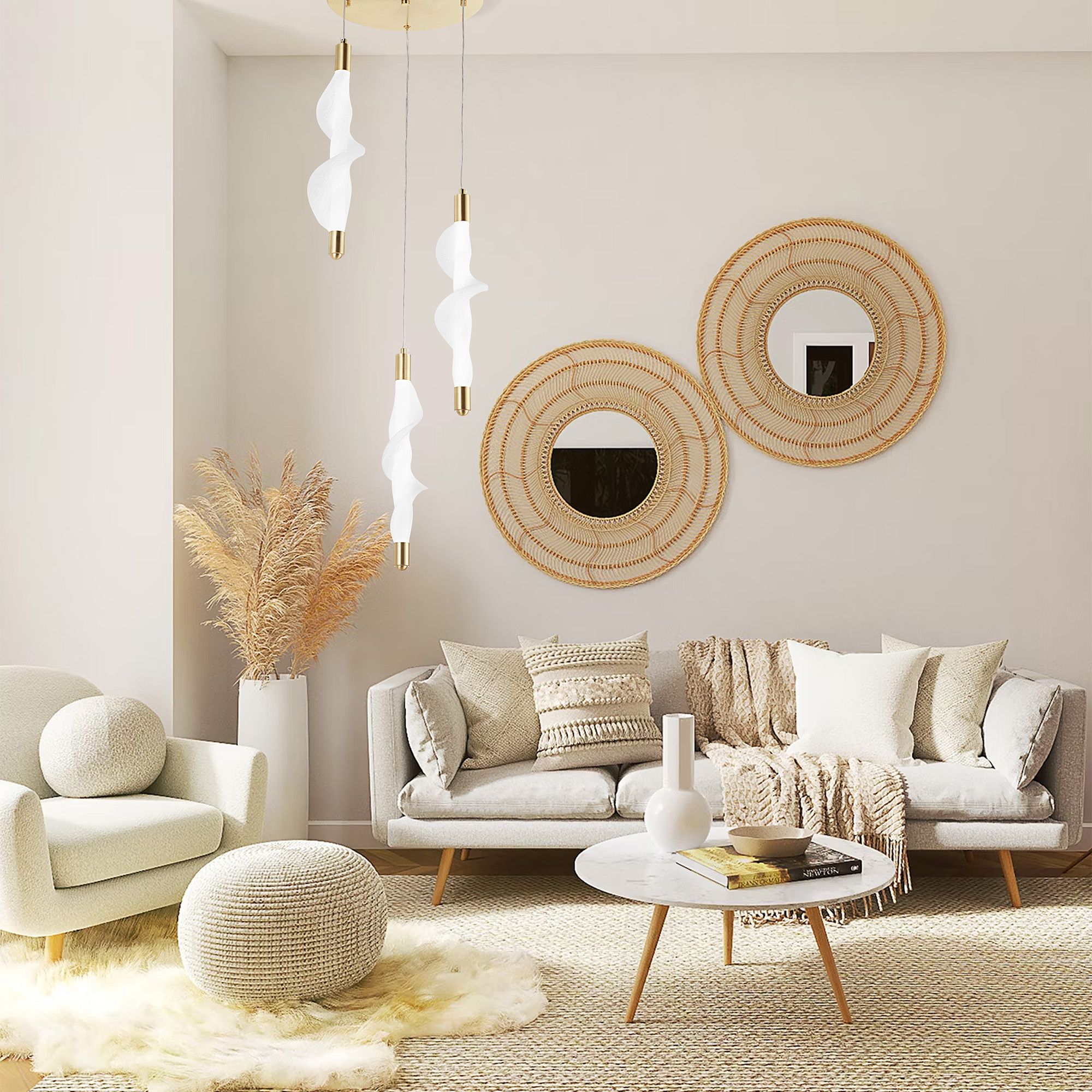 Lampada G009-3cpr White/gold