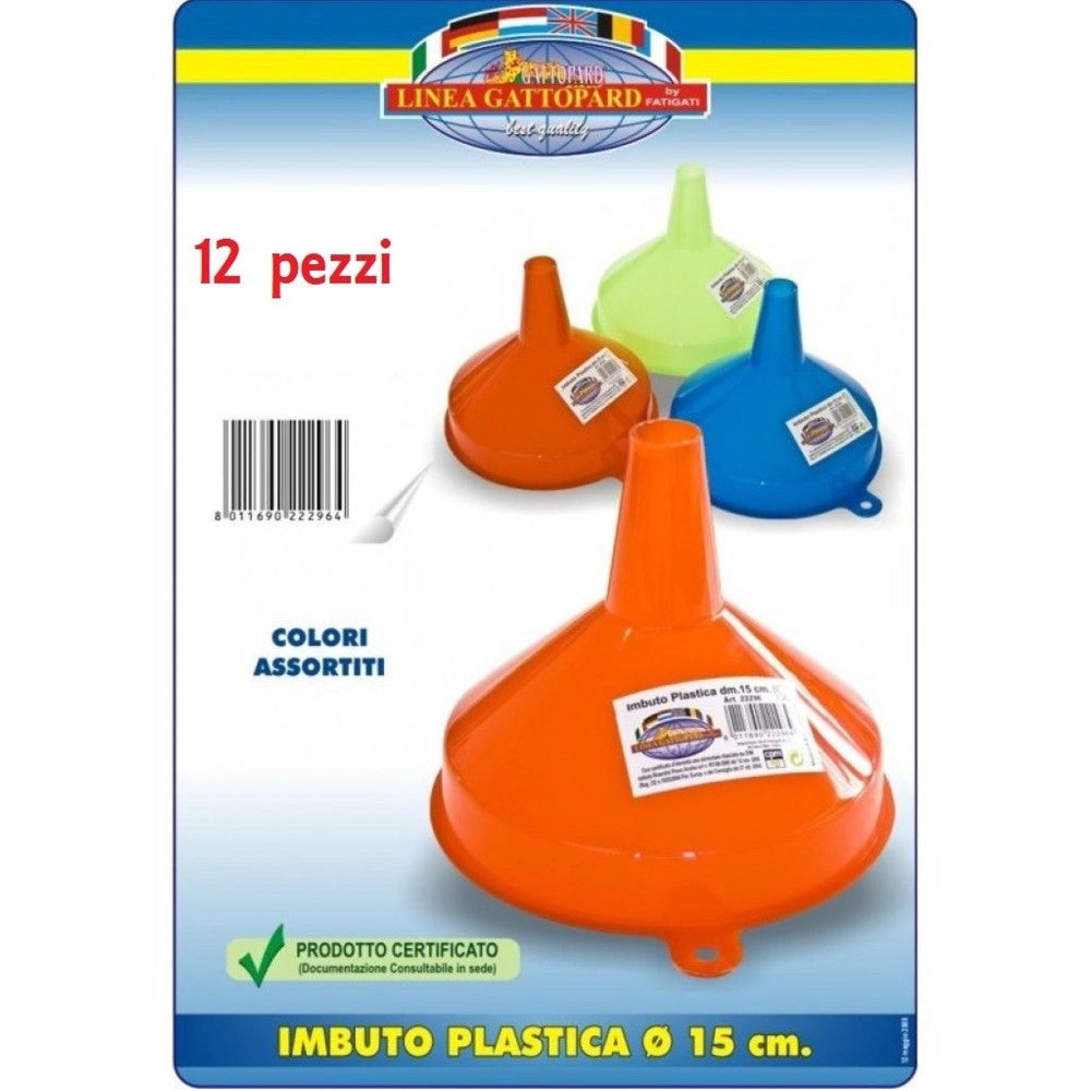 Trade Shop - Set 12 Imbuto Imbuti In Plastica Diametro 15cm In Vari Colori Utensilee Cucina -