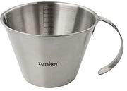 Misuratore di Liquidi in Acciaio Inossidabile 1 Litro - Vaschetta per Cottura per Misurazioni Precise in Cucina