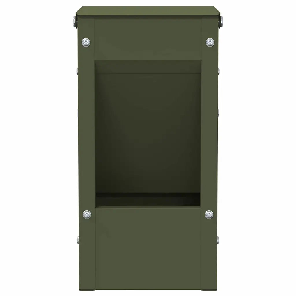 Mangiatore per conigli Verde oliva 12,5 x 12,5 x 25 cm CFW8998774