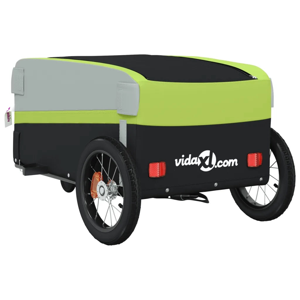 Rimorchio da Bici Nero e Verde 30 kg in Ferro CFW9846127
