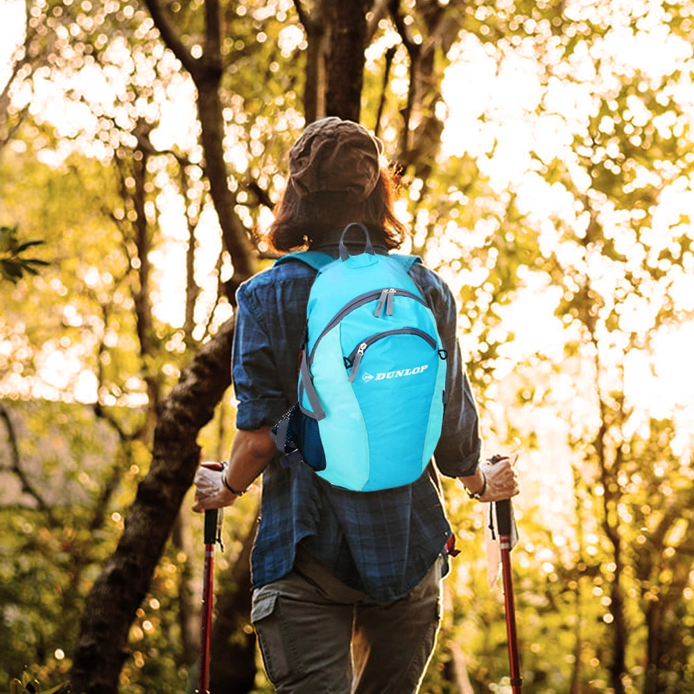 Zaino da Scuola Viaggio Impermeabile con Copertura Porta Borraccia Capacità 24Lt