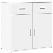 Credenza | Madia | Buffet da pranzo | Armadio da pranzo Bianca 79x38x80 cm in Legno Multistrato