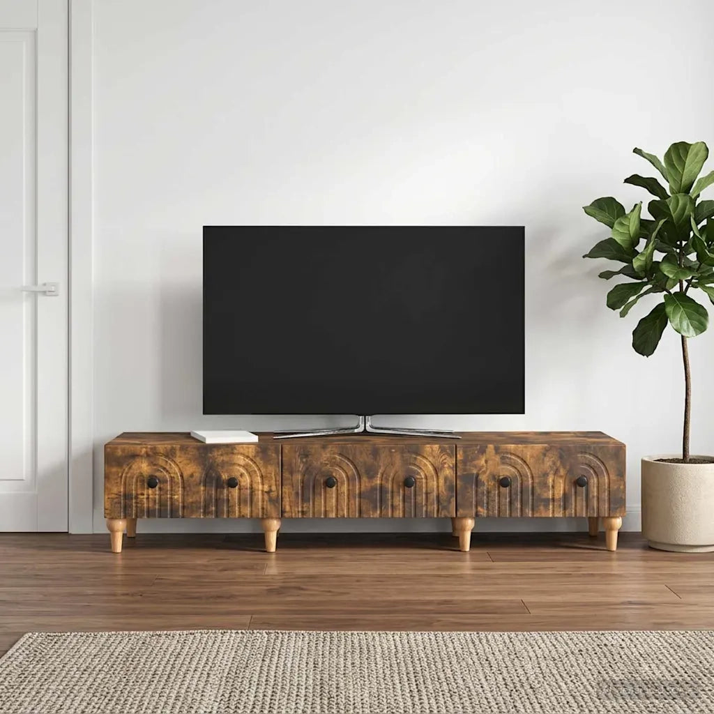 Mobile TV Rovere Fumo 147 x 34,5 x 30 cm Legno ingegnerizzato 894250