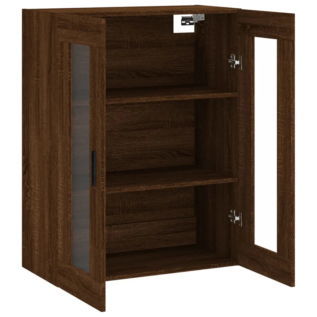 Armadietto a Muro | Mobile a Parete Rovere Marrone 69,5x34x90 cm