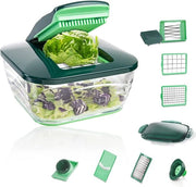 Multiuso per Fruitti e Verdure - Tritacarne e Affettatrice - Spazzola per Verdure - Mandolina - Strumento per Verdure