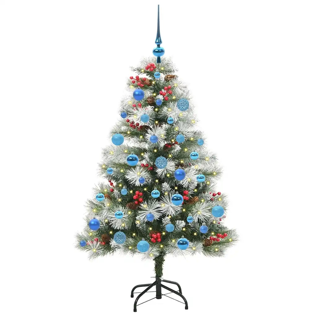 Albero di Natale artificiale Verde e bianco 150 cm 3395177