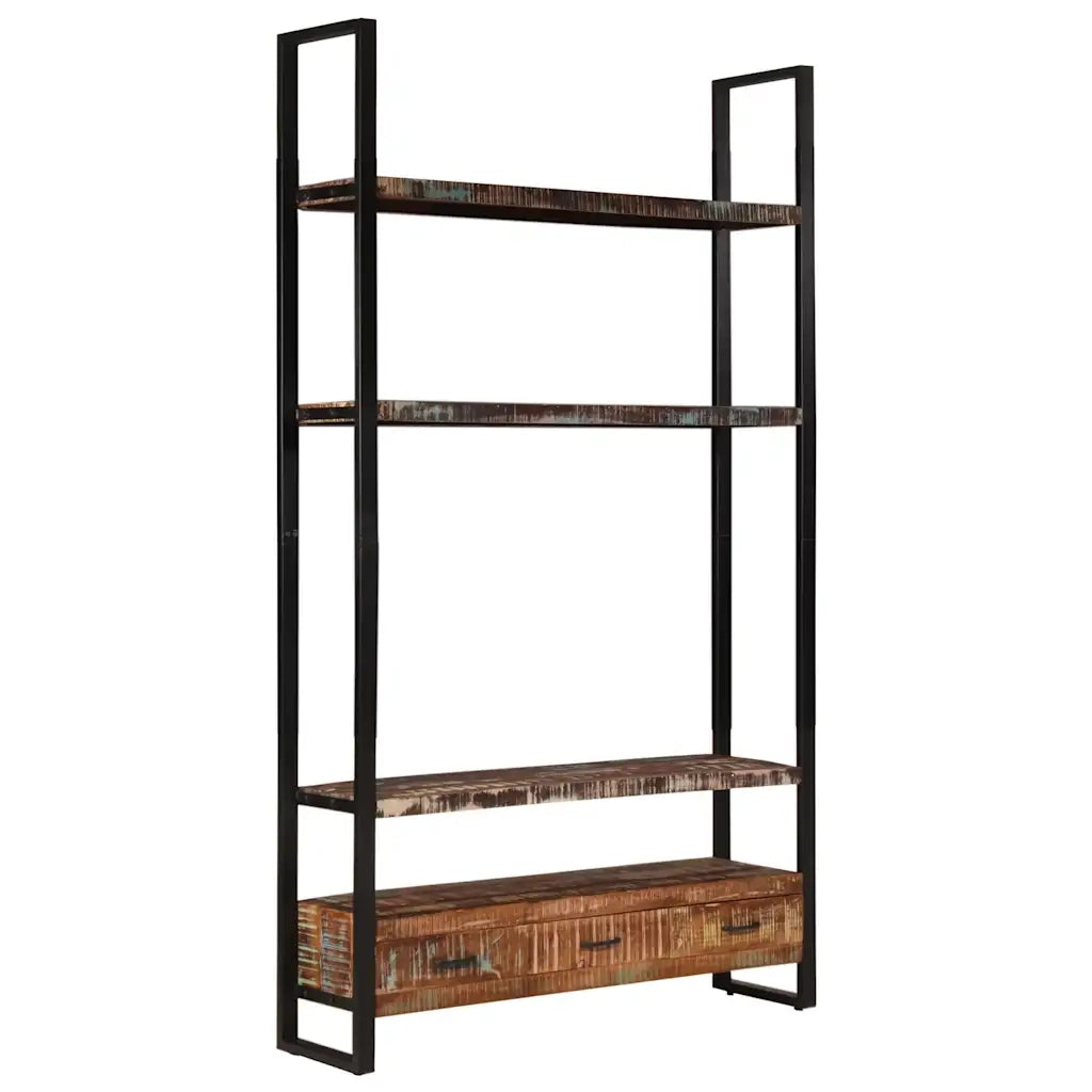 Libreria 118x30x200 cm in Legno Massello di Recupero 321054