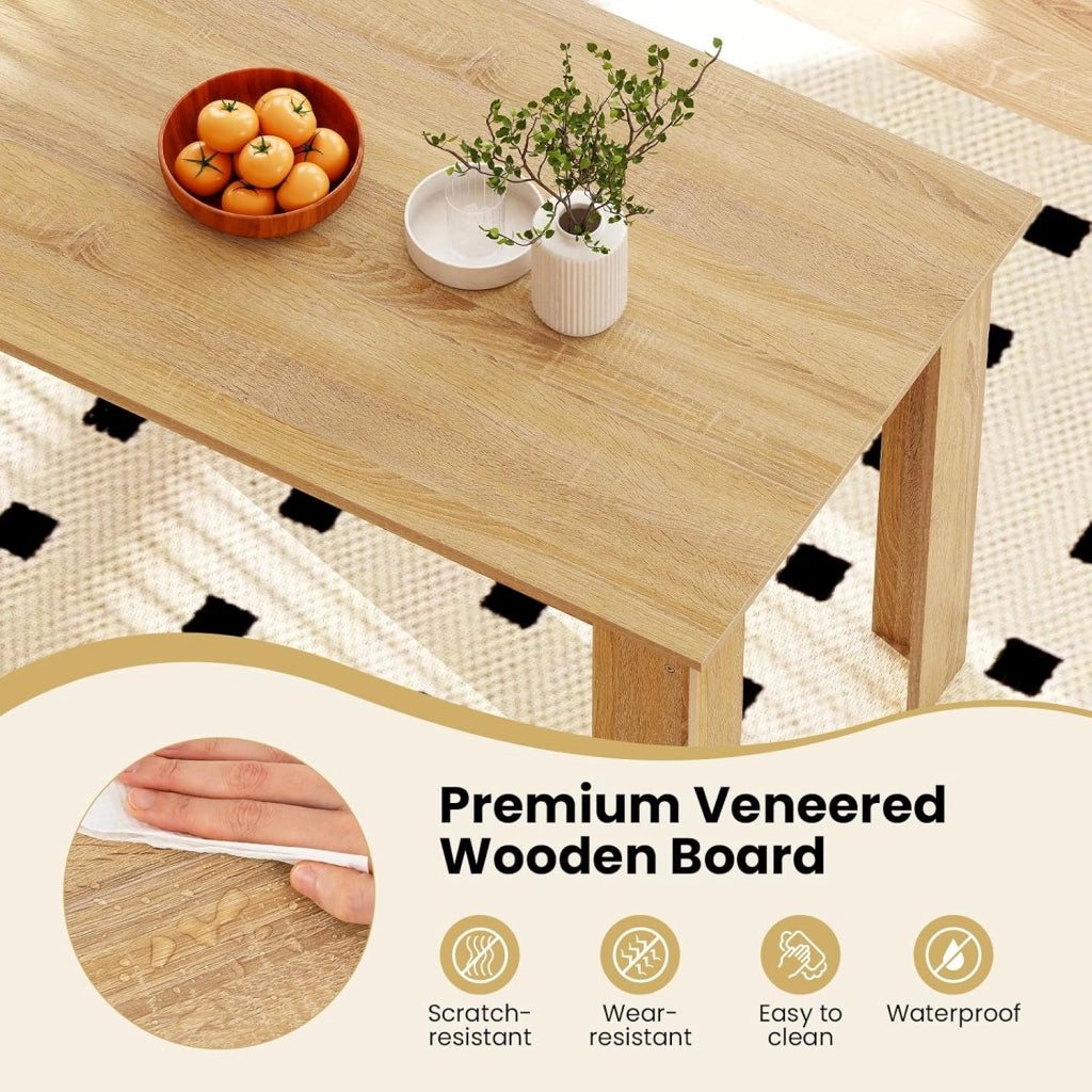 Tavolo da pranzo in legno, tavolo da cucina 120 x 70 cm, tavolo da pranzo rettangolare in legno, per 4-6 persone, tavolo da pranzo, tavolo da pranzo, scrivania, per sala da pranzo, cucina