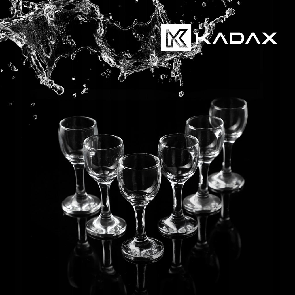 Set di 6 bicchieri KADAX da 55 ml per liquori, vodka e tinture.