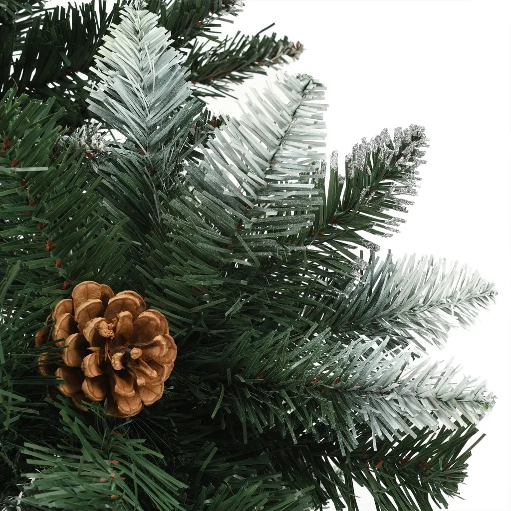 Albero di Natale | Decorazioni natalizie Artificiale Preilluminato con Pigne 210 cm