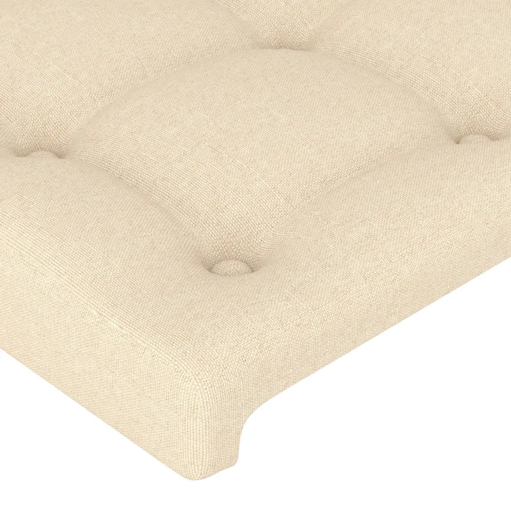 Testiera a LED-Testata con LED Crema 103x16x118/128 cm in Tessuto 569417