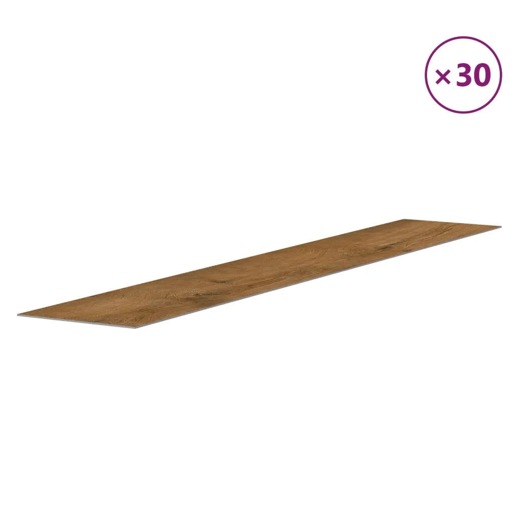 Pannelli da Parete Effetto Legno Marrone PVC 4,12 mÂ²